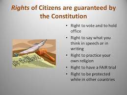 Our Rights as Citizens