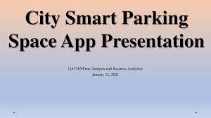 Smart Parking Space App Presentation
