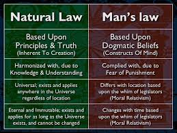 Eternal and unchanging divine law