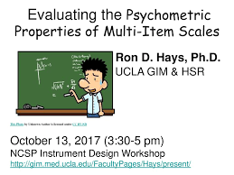 Evaluating the psychometric properties