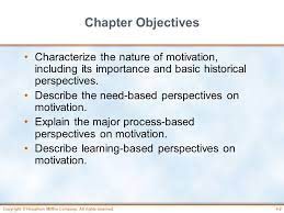 Learning based Perspectives on Motivation