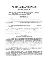 A purchase Agreement.