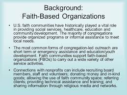 Assessing a faith-based organization