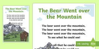 Bear came over the mountain