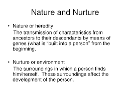 Nature and nurture affects criminals.