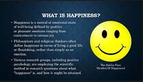 Importance of Happiness.