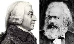 Adam smith and Karl Marx.