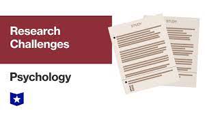 Challenges of psychological research.