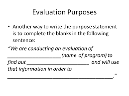 Evaluating purpose statements 2022 Best Evaluating purpose statements