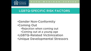 Suicide prevention among LGBTQ 