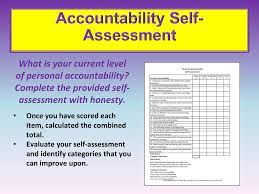 Accountability Self-assessment.