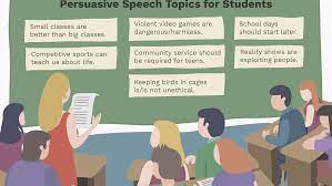 Persuasive speech