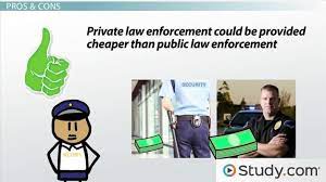 Private funding in law enforcement.