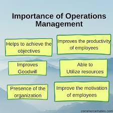 The role of operations management