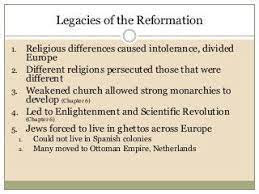 Legacies of the Renaissance and Reformation